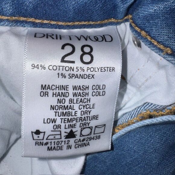 Driftwood Royce Straight Jeans Size 28 - Picture 5 of 5